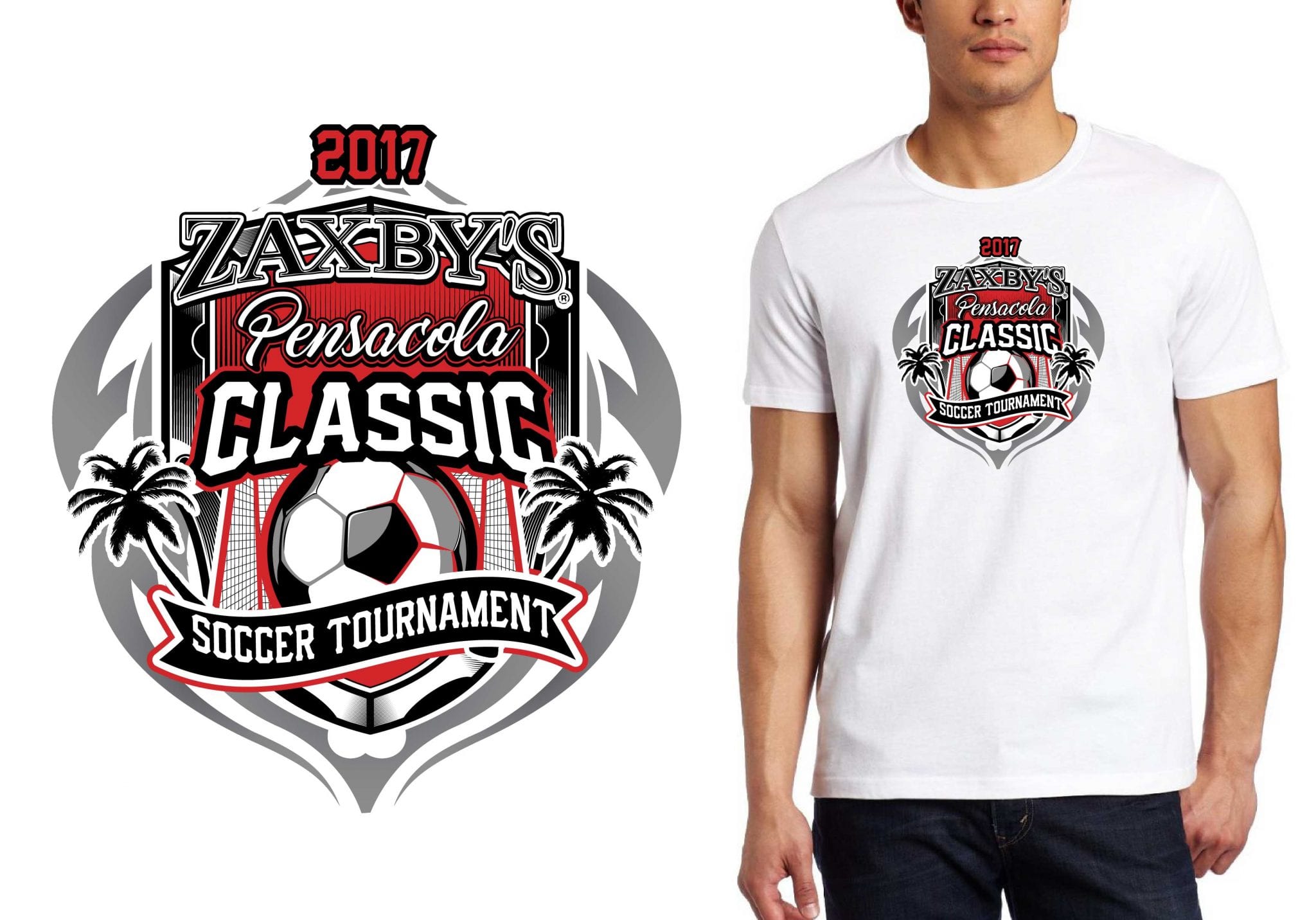 FRONT 2017 Zaxbys Pensacola Classic Soccer Tournament vector logo
