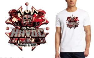 2015 MD Halloween Havoc Tournament of Champions Qualifie tshirt hockey logo design