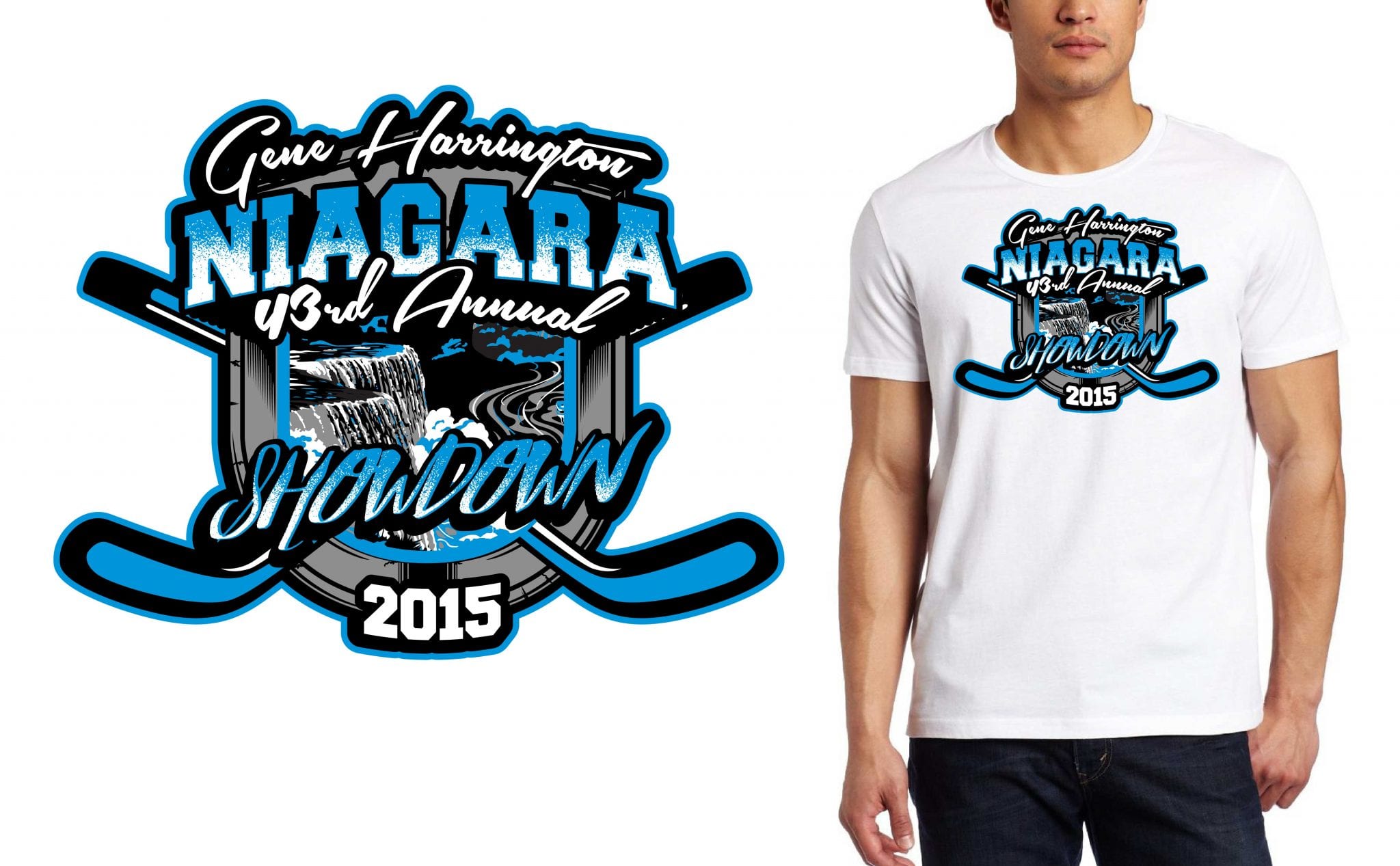 2015 Niagara Showdown HOCKEY TSHIRT LOGO DESIGN.