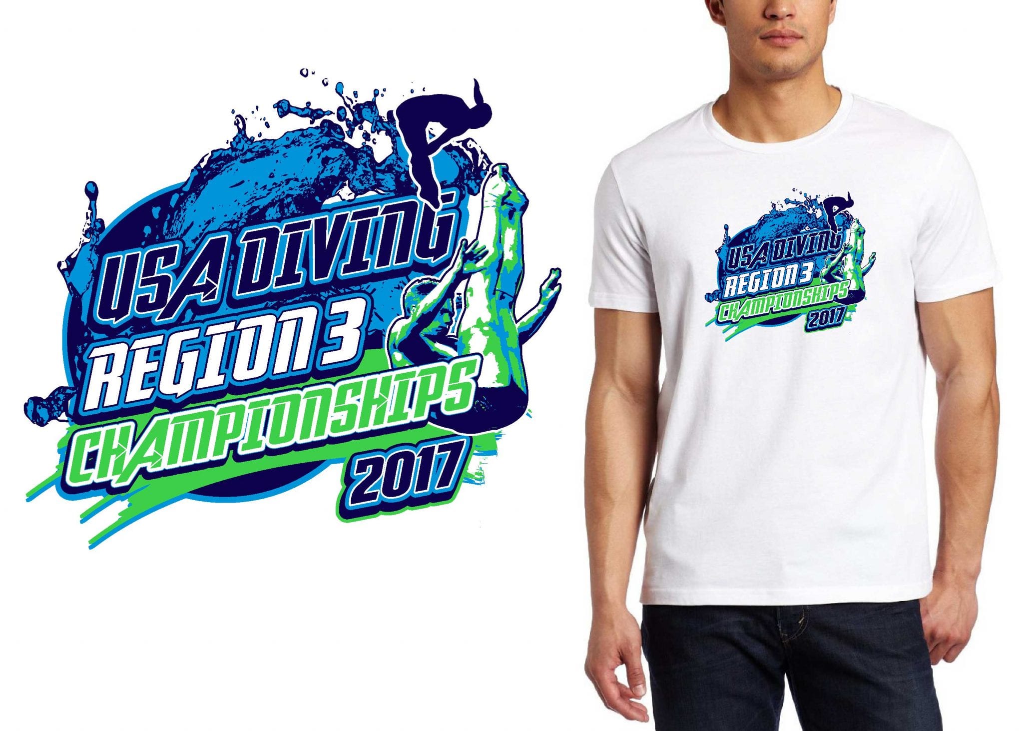 swim and dive t shirt designs