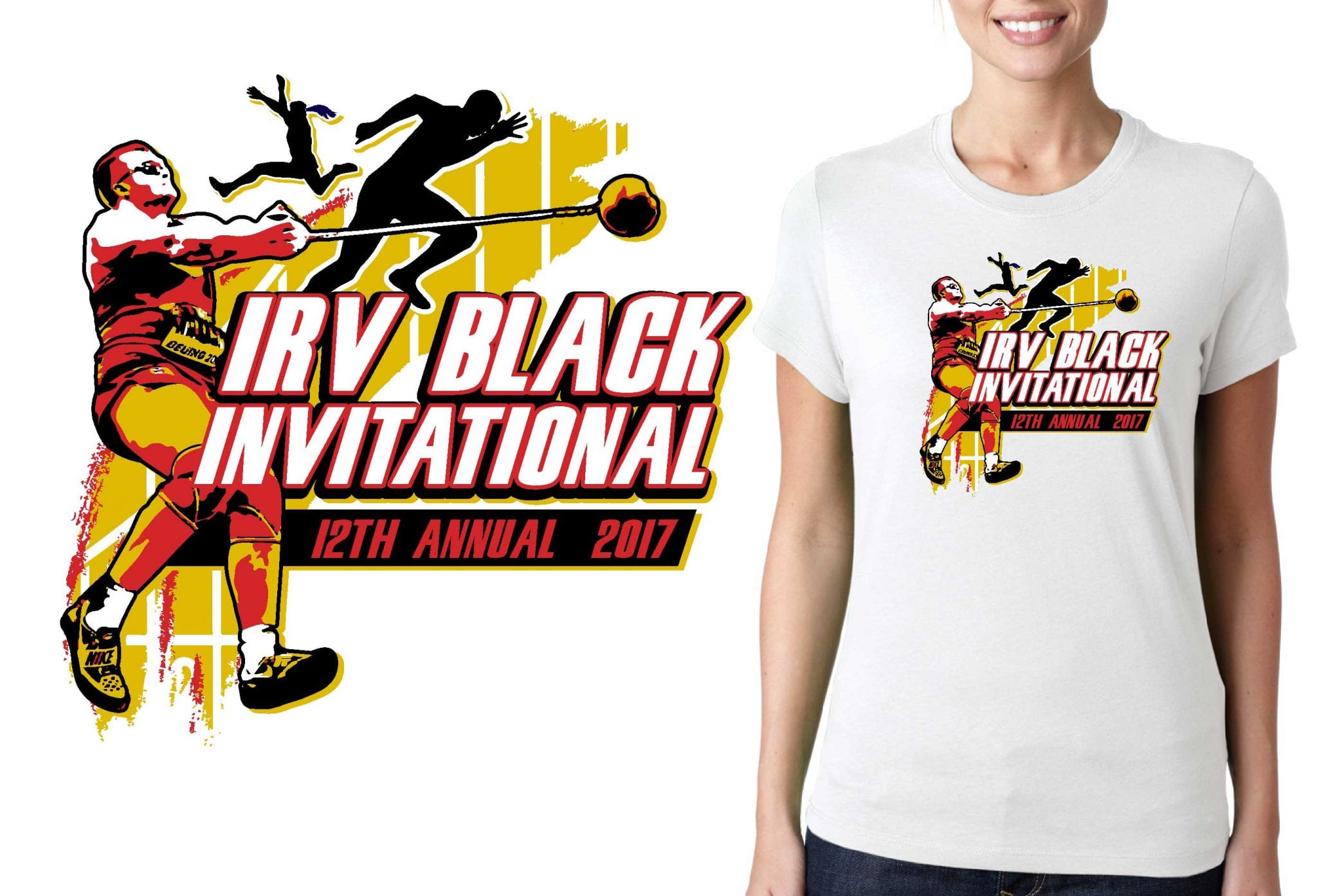 PRINT 5 5 6 2017 12th Irv Black Invitational track field UrArtStudio