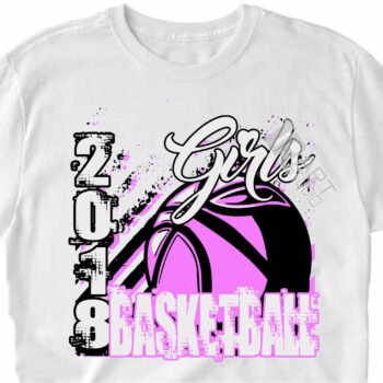 GIRLS BASKETBALL 2018, VECTOR LOGO DESIGN DOWNLOAD