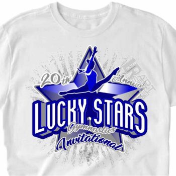 LUCKY STAR GYMNASTICS INVITATIONAL, vector logo design download