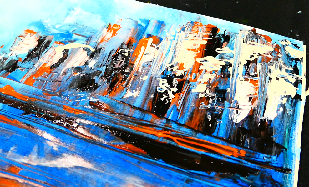 Quick And Easy Painting Of A City UrArtStudio   Quick And Easy Painting Of A City 