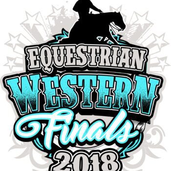 EQUESTRIAN WESTERN FINALS 2018 t-shirt vector logo design for print