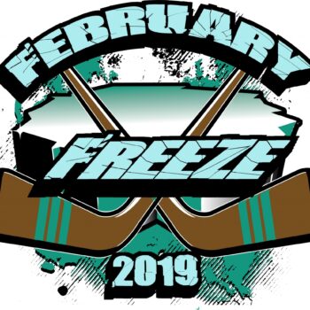 HOCKEY FEBRUARY FREEZE 2019 T-shirt vector logo design for print