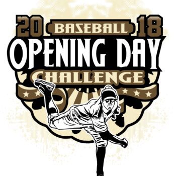 OPENING DAY CHALLENGE BASEBALL 2018 adjustable t-shirt logo design