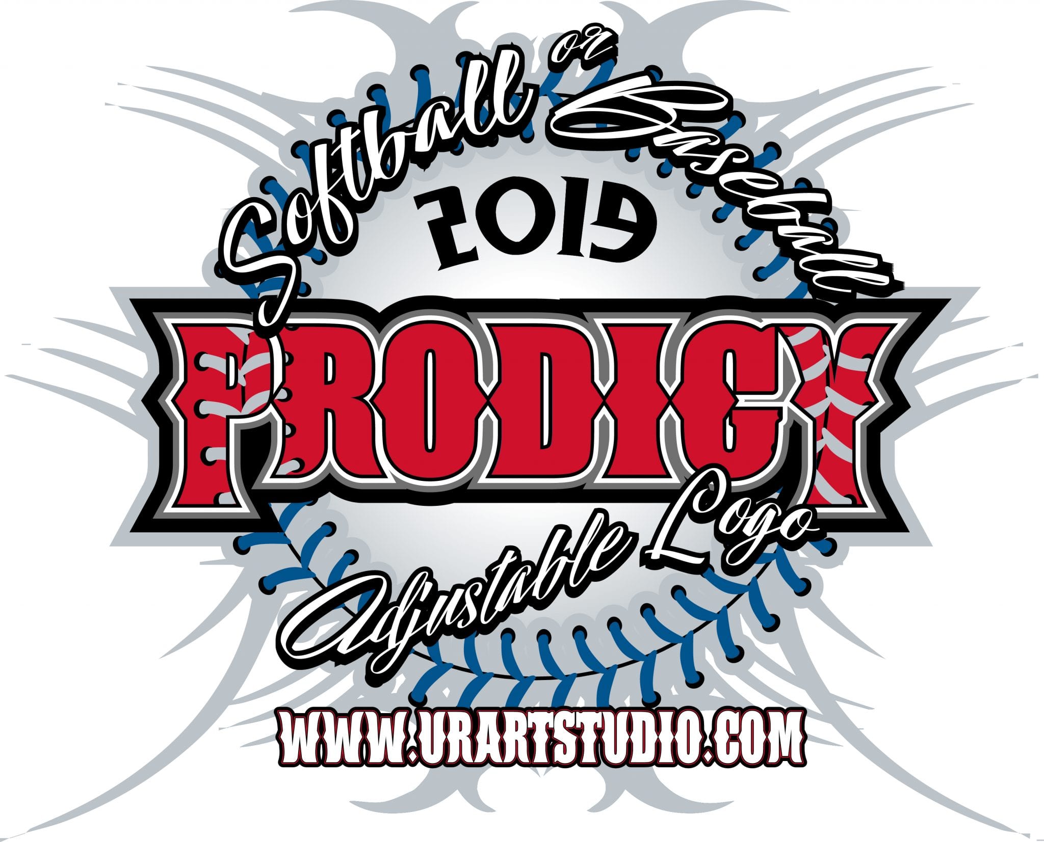 Softball Baseball Prodigy Adjustable Logo 2019 T Shirt Vector Logo