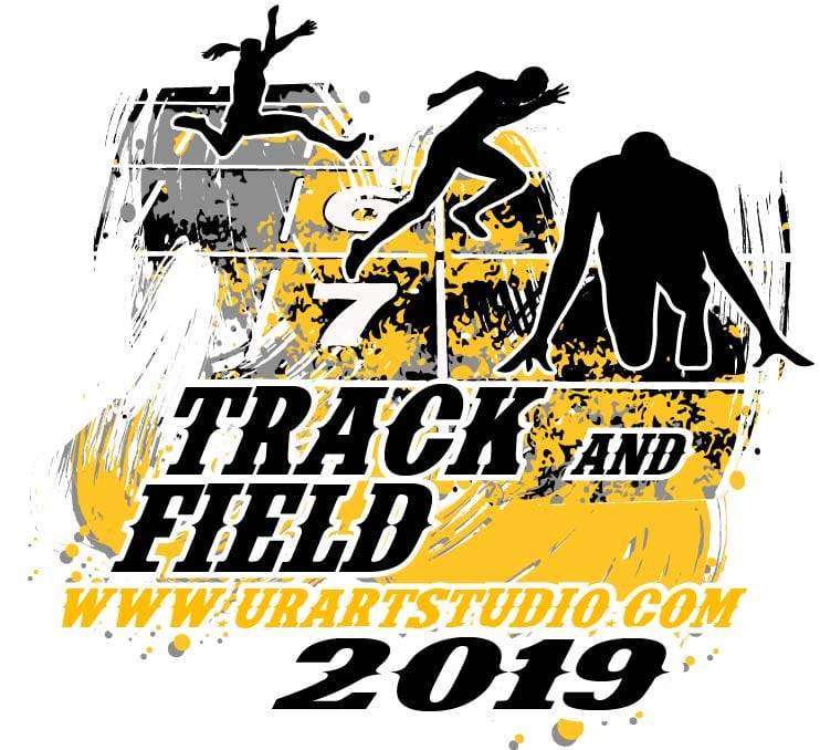 TRACK AND FIELD ARTWORK LOGO DESIGN VECTOR .AI FORMAT FOR PRINT