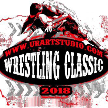 WRESTLING CLASSIC 2018 T-shirt vector logo design for print