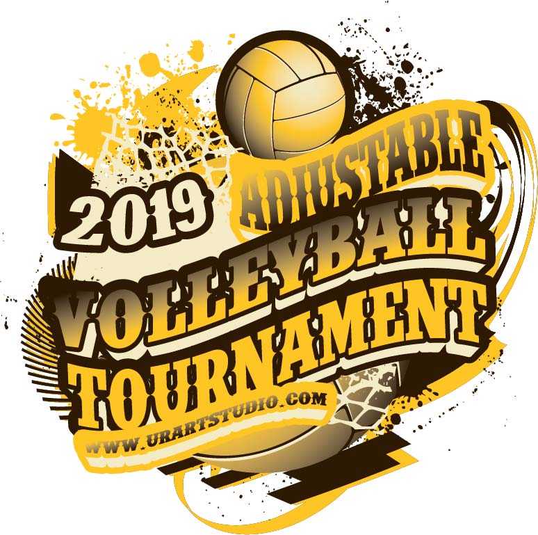 Download VOLLEYBALL TOURNAMENT ADJUSTABLE VECTOR LOGO DESIGN FOR ...