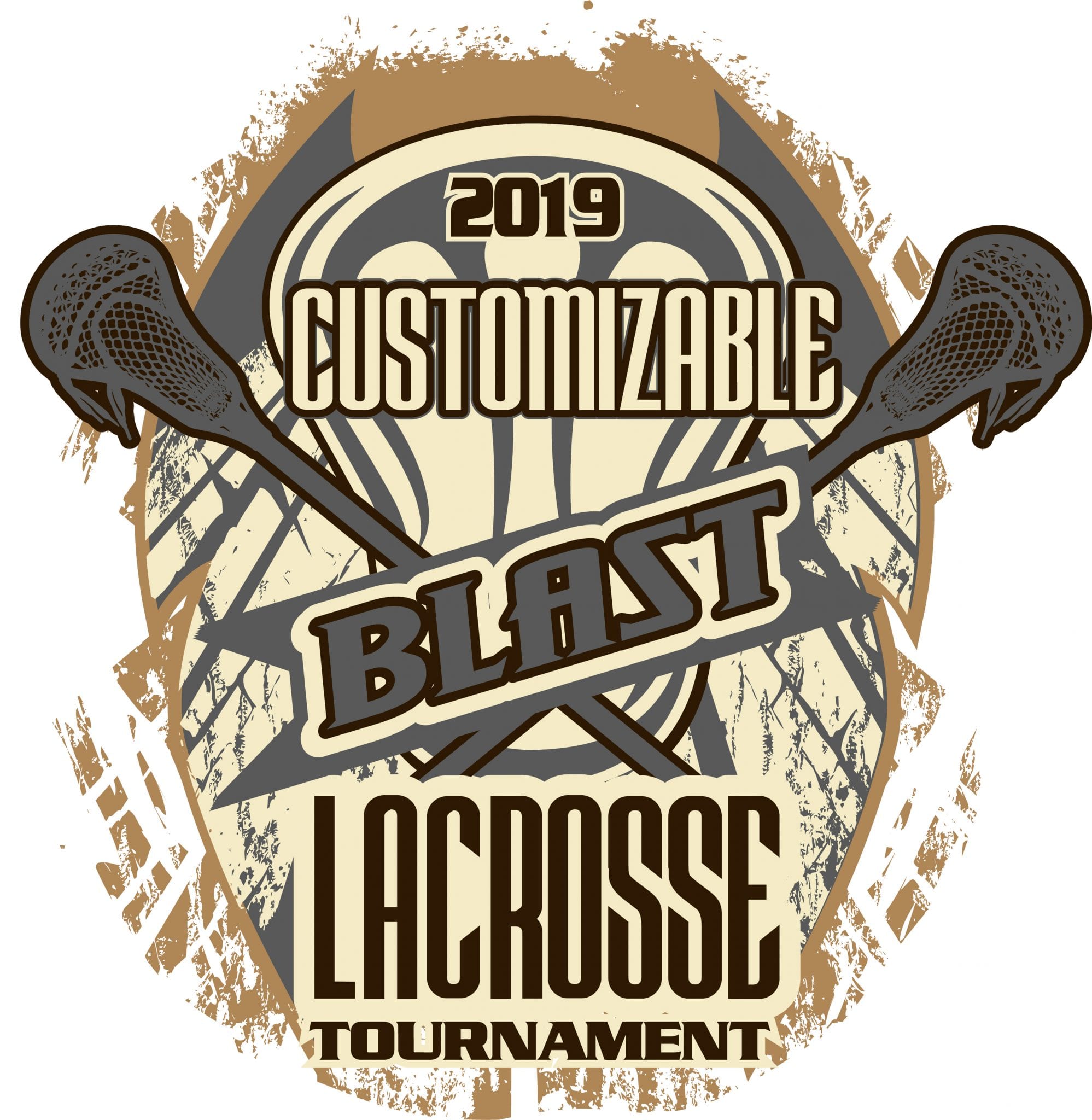 BLASTLACROSSETOURNAMENTcustomizableTshirtvectorlogodesignfor