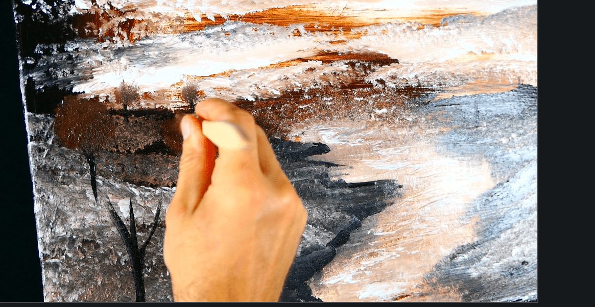 How to Paint Landscapes Onto Your Acrylic Pours