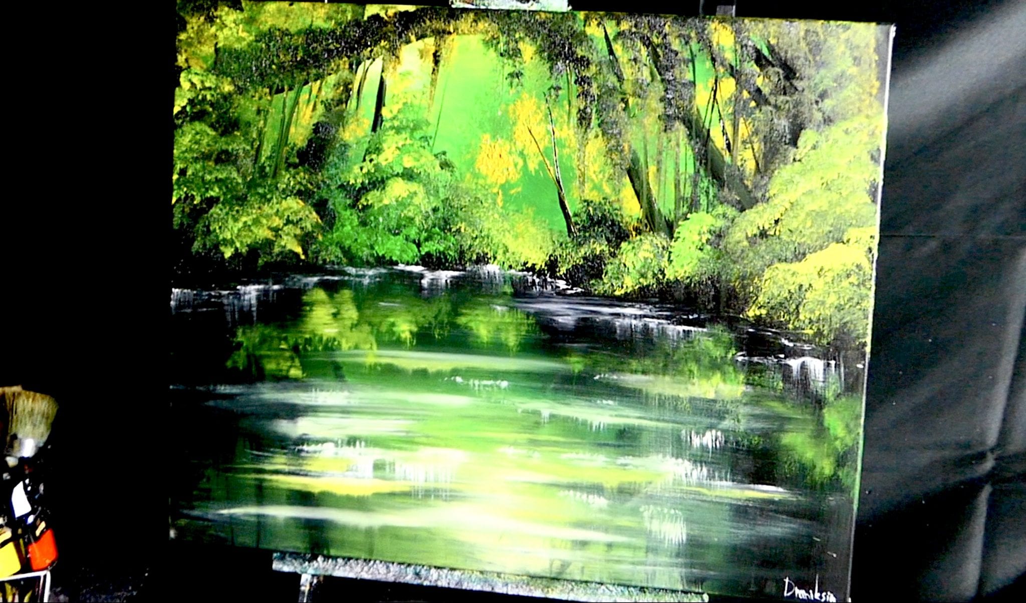 JUNGLESIMPLEACRYLICPAINTINGBYDRANITSIN0 UrArtStudio