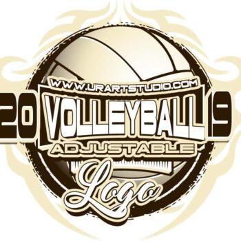 VOLLEYBALL ADJUSTABLE LOGO DESIGN EPS, AI, PDF 011
