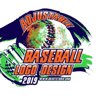 BASEBALL ADJUSTABLE VECTOR LOGO DESIGN FOR PRINT - AI, EPS, PDF, PSD, 502