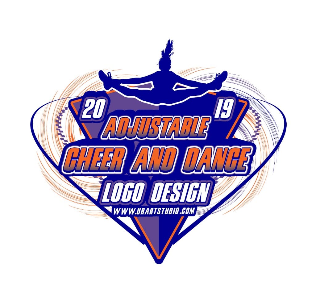 CHEER AND DANCE ADJUSTABLE VECTOR LOGO DESIGN FOR PRINT AI EPS PDF PSD ...