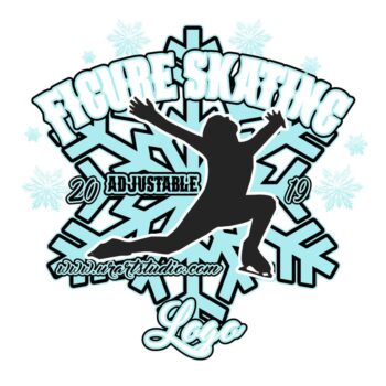 FIGURE SKATING ADJUSTABLE LOGO DESIGN 672