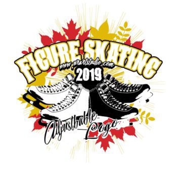 FIGURE SKATING ADJUSTABLE LOGO DESIGN 676