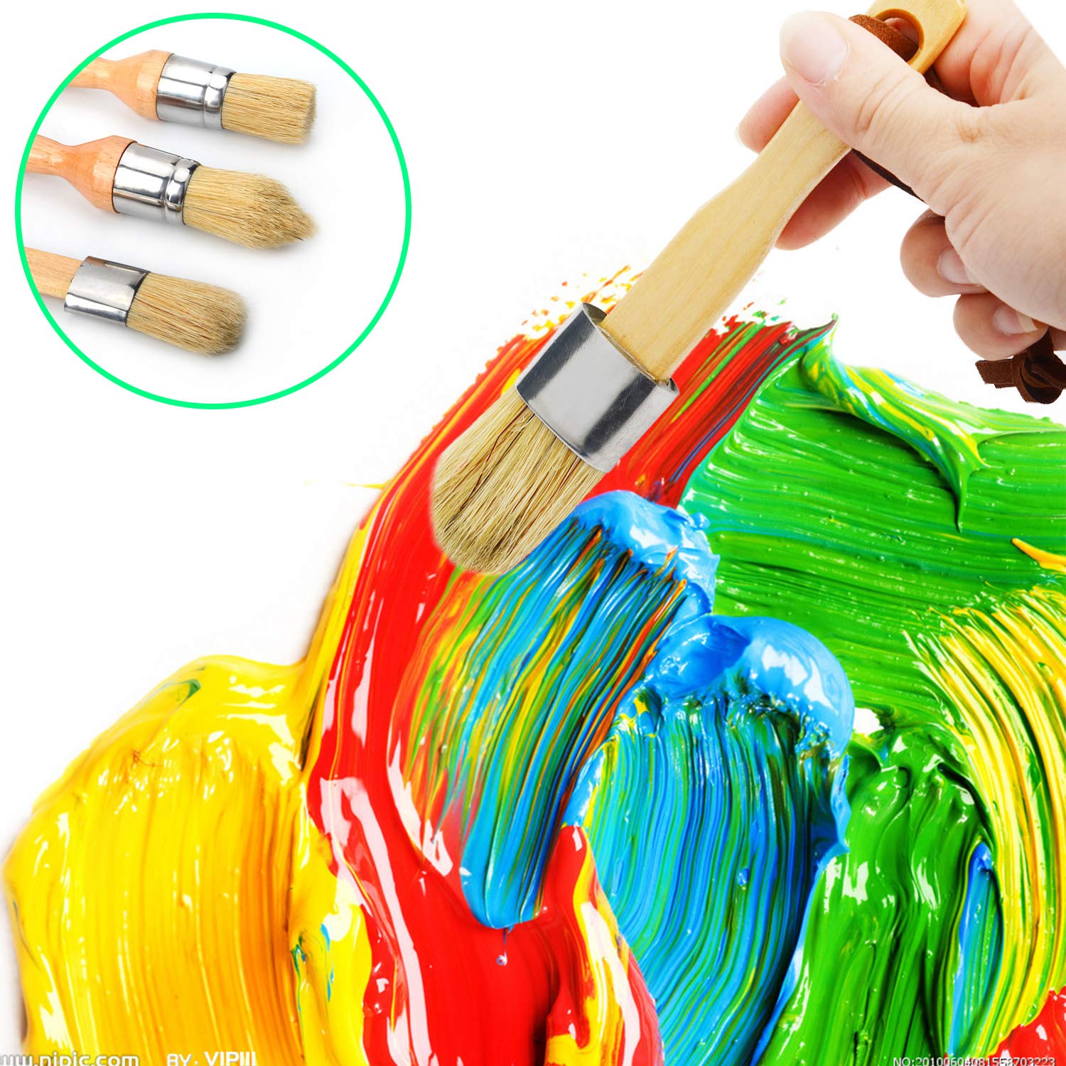 oval brush set 5 UrArtStudio