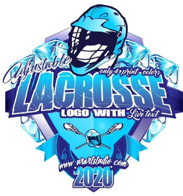 LACROSSE Adjustable Vector Logo Design with Live Font 303 UrArtStudio
