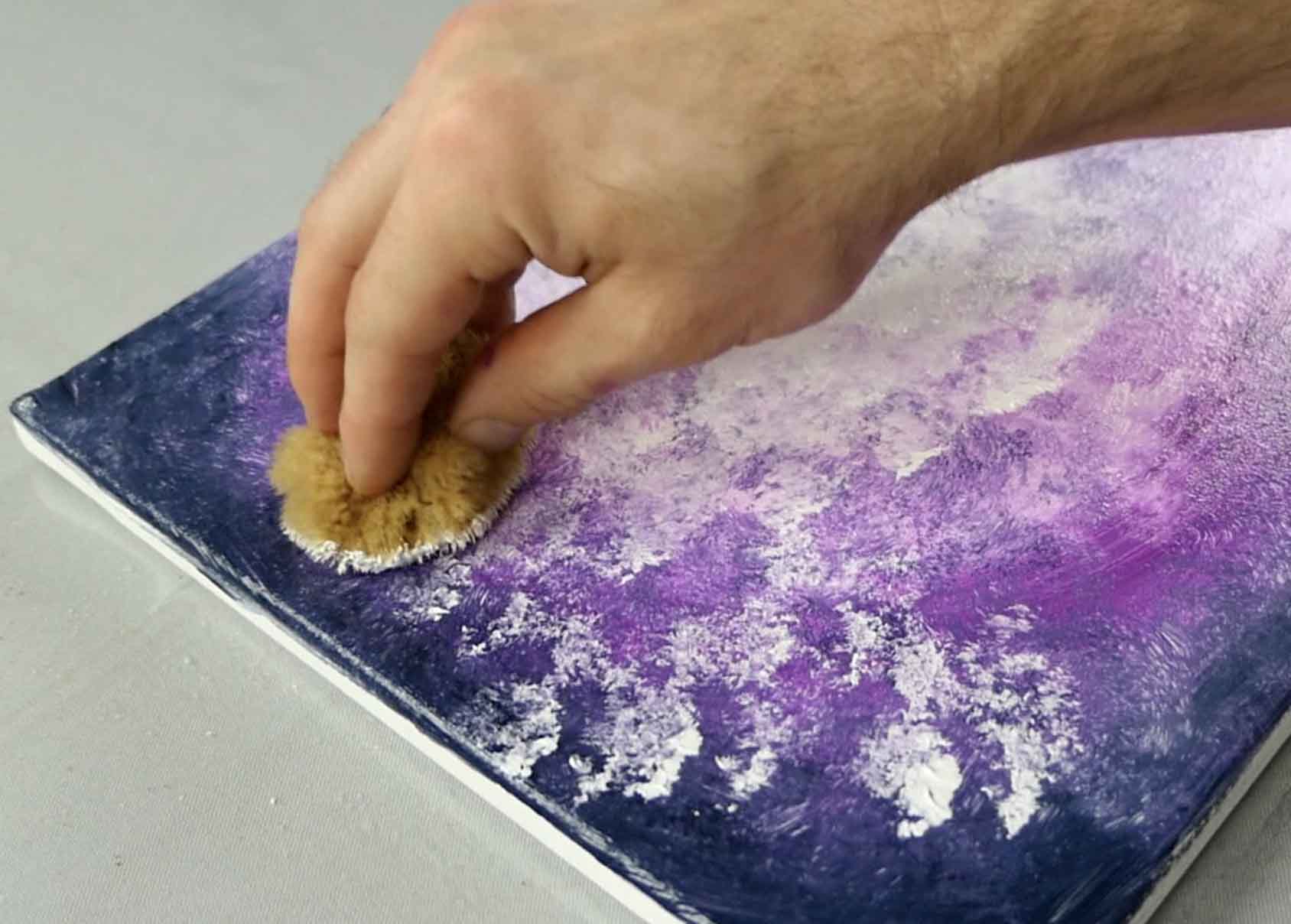 PAINTING WITH A SPONGE