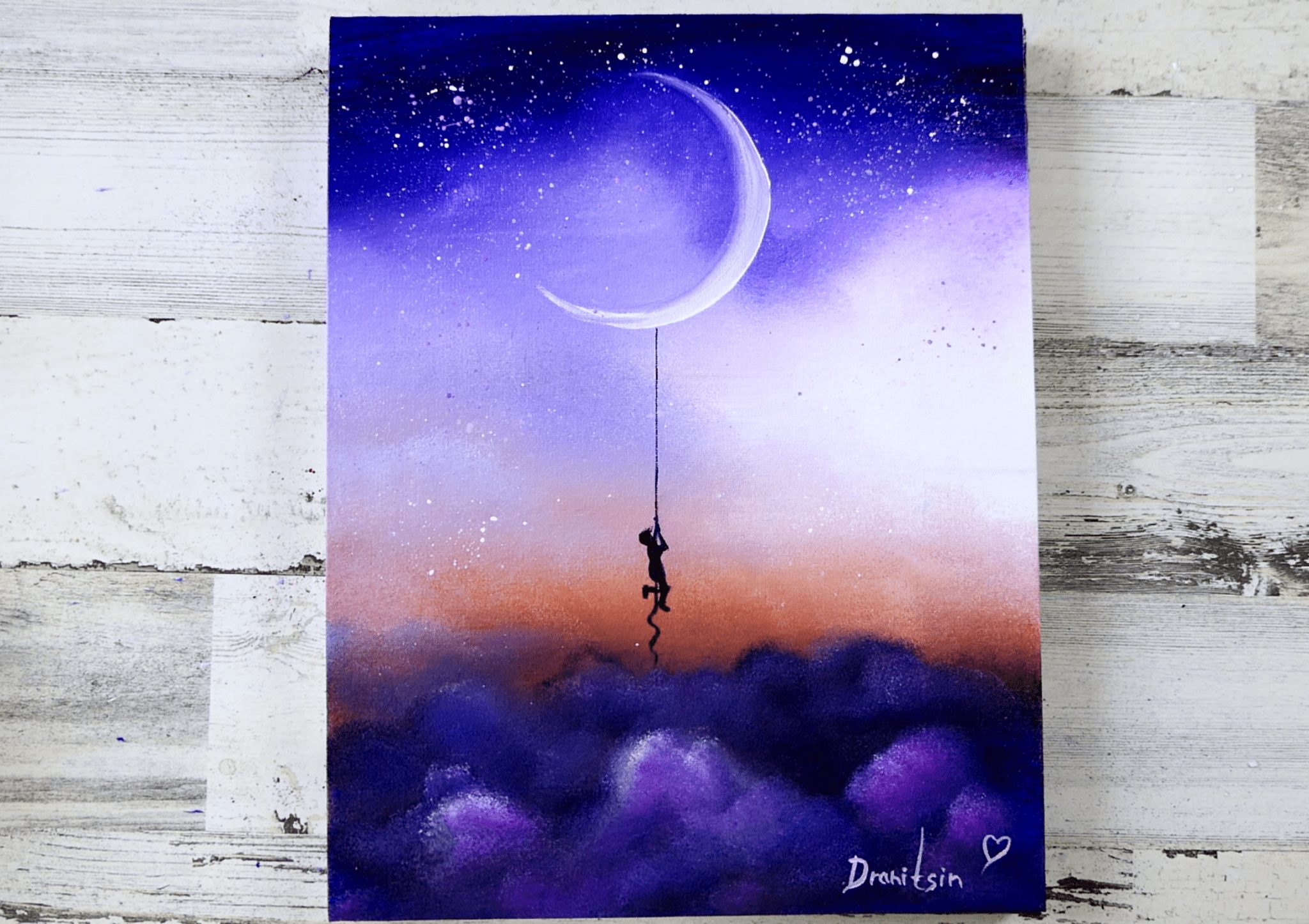 Climbing to the Moon | UrArtStudio