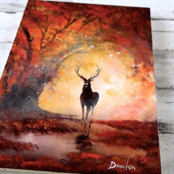 Autumn Landscape | Easy Painting For Beginners | Abstract Art | Acrylics4