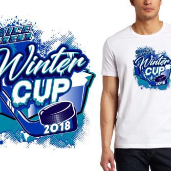 2018 YIA Winter Cup hockey LOGO DESIGN