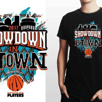 2017 SHOWDOWN IN BTOWN basketball LOGO DESIGN