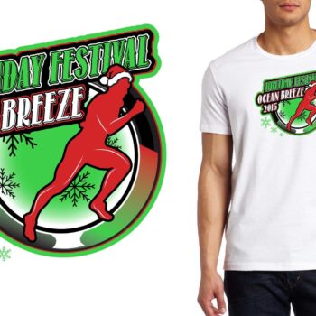 2015 OCEAN BREEZE HOLIDAY FESTIVAL logo design