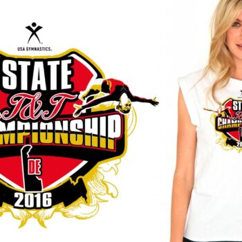 2016 USAG TT MD State Championship DE LOGO DESIGN