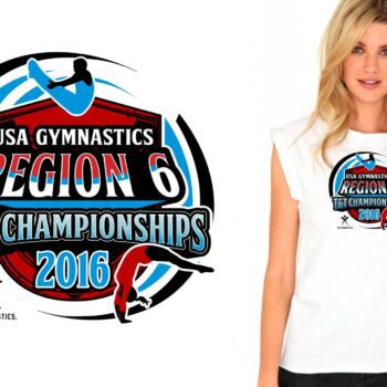 2016 USAG TT Region VI Regional T&T Championships logo design