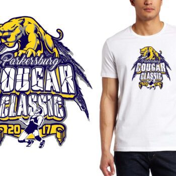 PRINT 2017 Parkersburg Cougar Classic wrestling logo design
