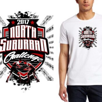 PRINT 1 8 17 North Suburban Challenge wrestling logo design