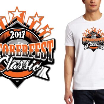 PRINT 17 Octoberfest Classic soccer logo design