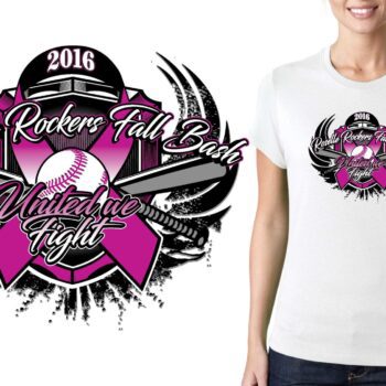 PRINT 16 FALL BASH softball logo design