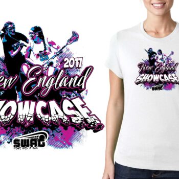 PRINT 2017 New England Showcase LACROSSE logo design