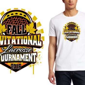 PRINT 2016 Fall Invitational Lacrosse Tournament lacrosse logo design