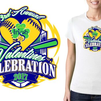 PRINT 17 3rd Annual Valentine s Tournament OH softball logo design