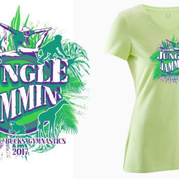 PRINT 2 11 17 Jungle Jammin Gymnastics gymnastics logo design