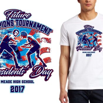 PRINT 2017 Future Champions Tournament wrestling logo design