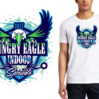 PRINT 2 25 17 Hungry Eagle Indoor Sprints MI sprints logo design