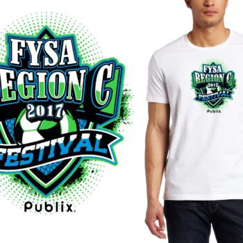 PRINT 17 FYSA Region C Festival soccer logo design