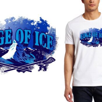 PRINT 2018 Edge of Ice IL LACROSSE logo design
