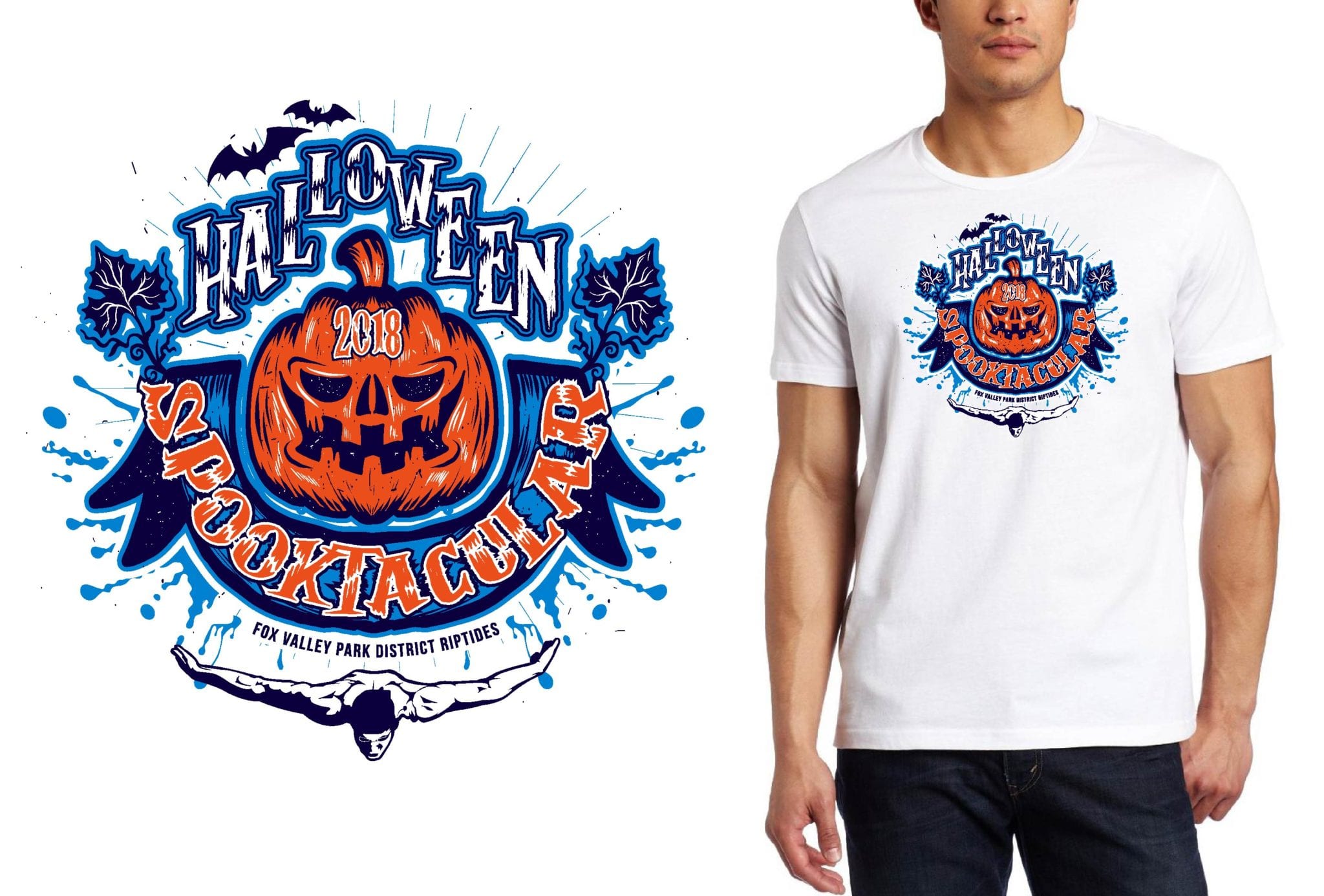 Print 18 Halloween Spooktakular Il Swim Logo Design Urartstudio