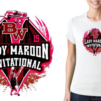 PRINT 2019 Belleville West Girls Invitational logo design