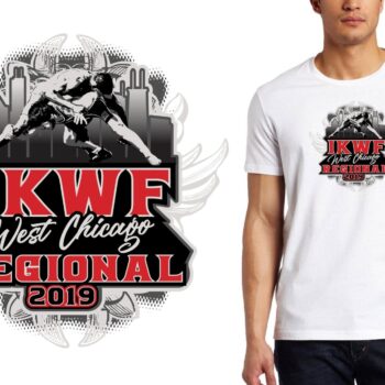 PRINT 2019 IKWF West Chicago Regional IL WRESTLING logo design