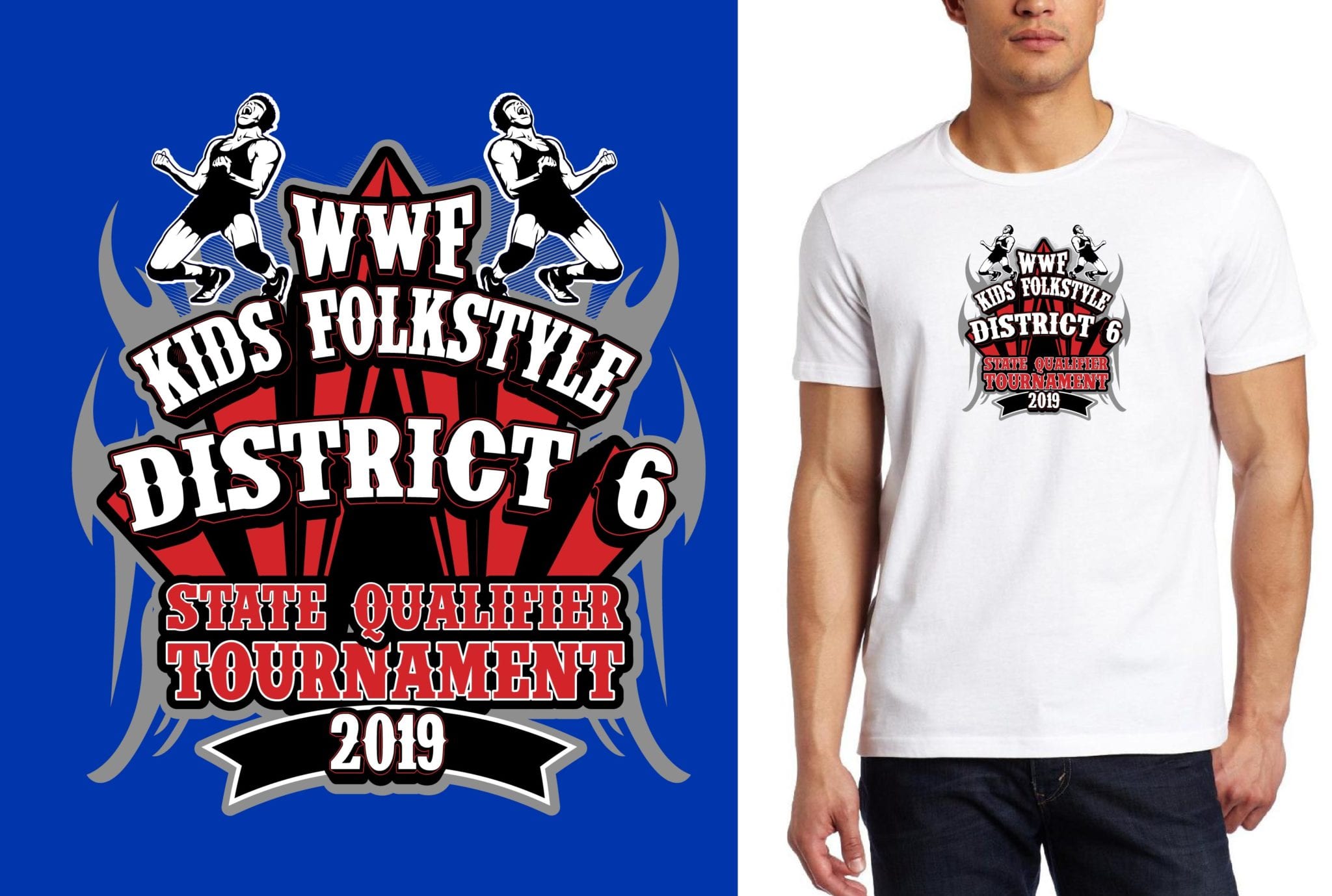 PRINT 2019 WWF Kids Folkstyle District 6 State Qualifier IL WRESTLING ...