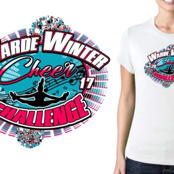 PRINT 2nd design for 2017 Warde Dance Jam cheer logo design